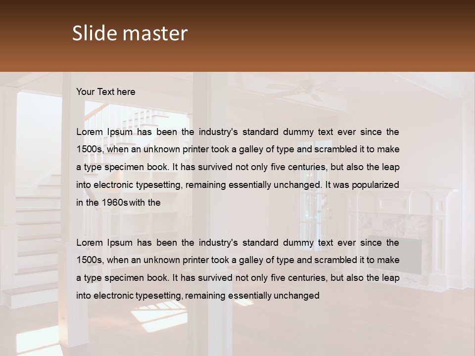 Beach Sad Sand PowerPoint Template