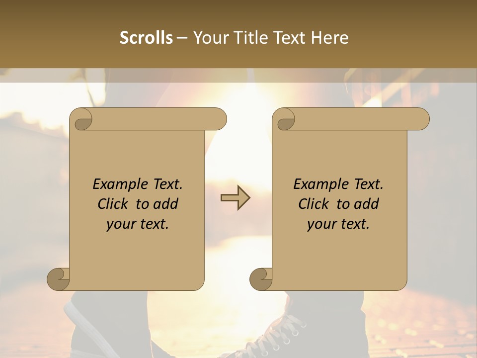 Parent Elderly Daughter PowerPoint Template