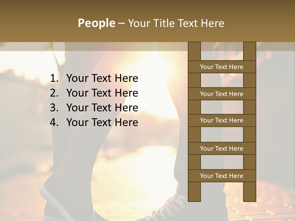 Parent Elderly Daughter PowerPoint Template