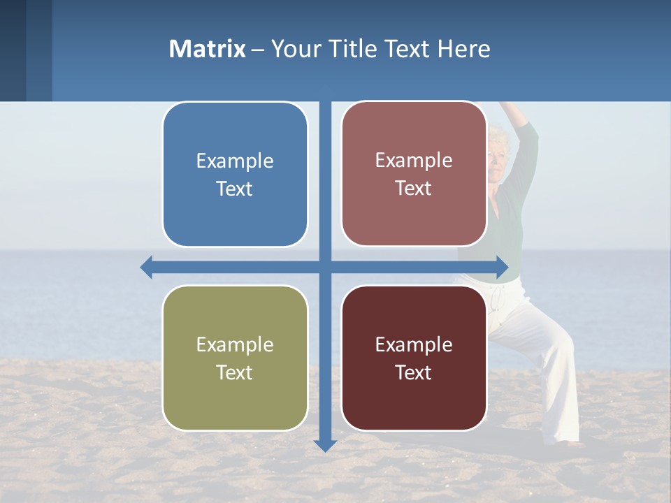 Caucasian Retirement Single PowerPoint Template