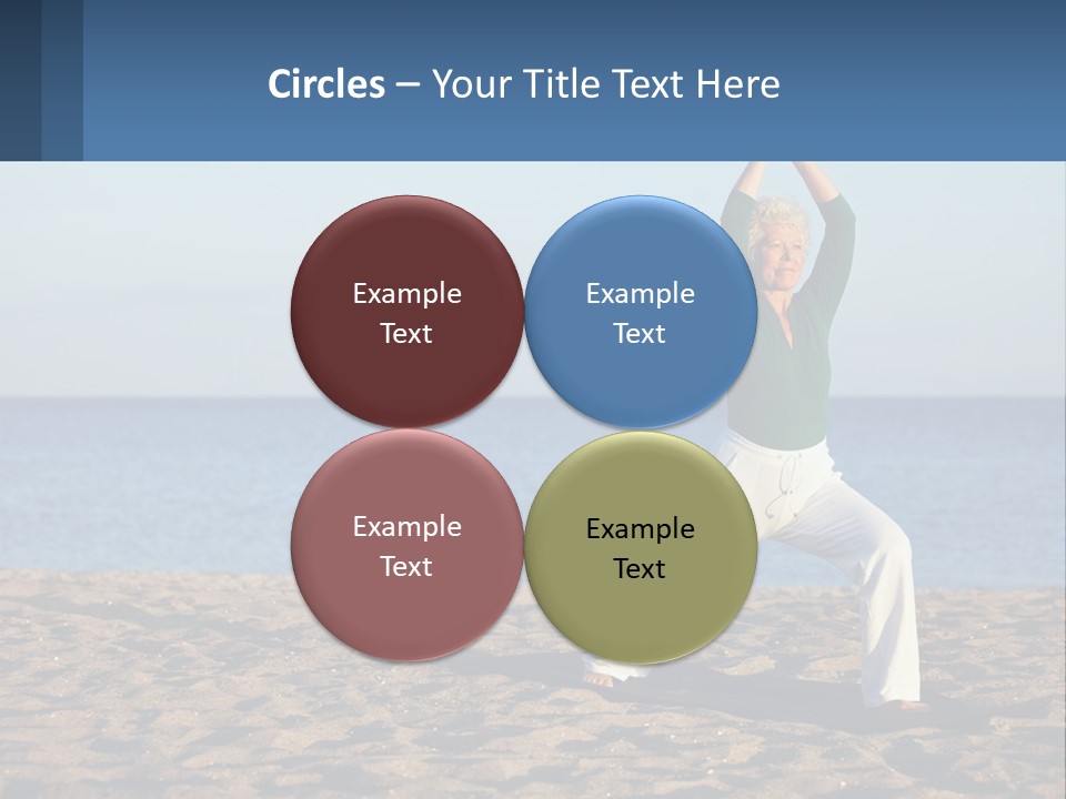 Caucasian Retirement Single PowerPoint Template