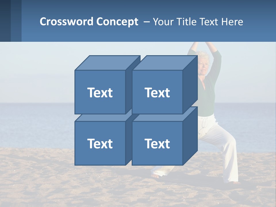 Caucasian Retirement Single PowerPoint Template