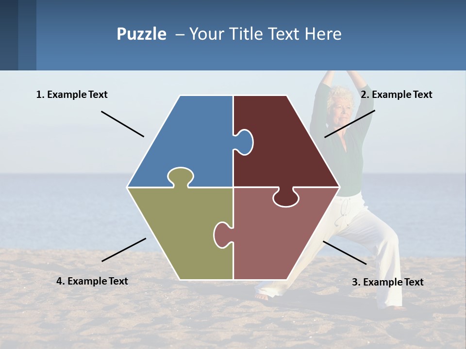 Caucasian Retirement Single PowerPoint Template