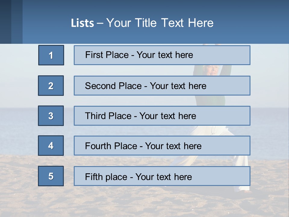 Caucasian Retirement Single PowerPoint Template