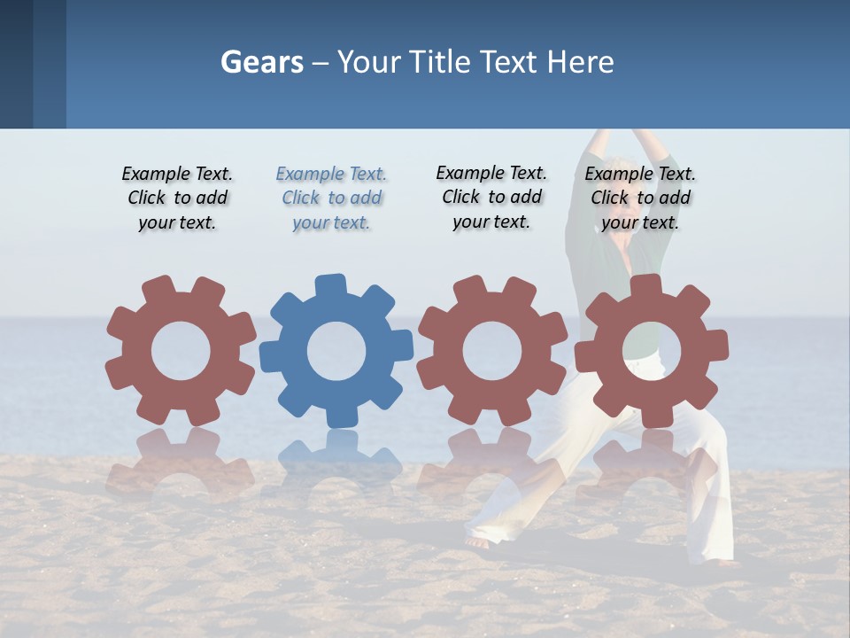 Caucasian Retirement Single PowerPoint Template