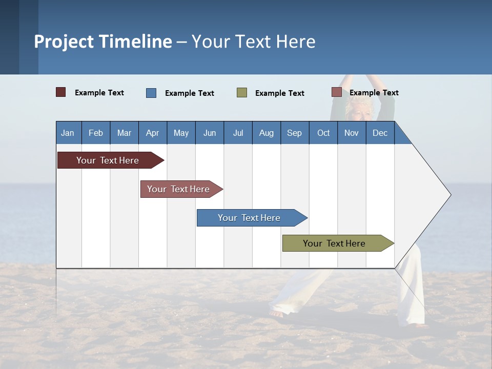 Caucasian Retirement Single PowerPoint Template