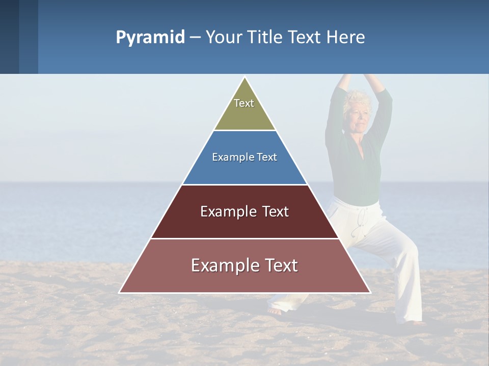 Caucasian Retirement Single PowerPoint Template