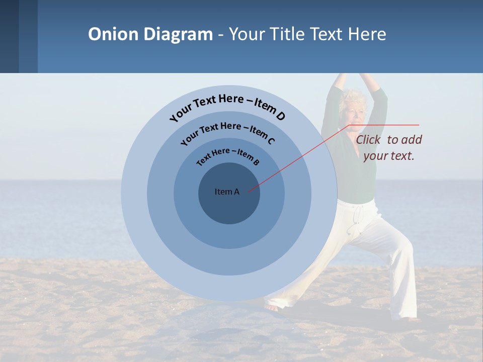 Caucasian Retirement Single PowerPoint Template