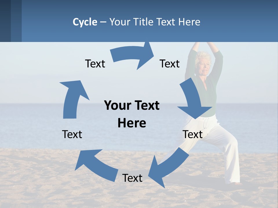 Caucasian Retirement Single PowerPoint Template