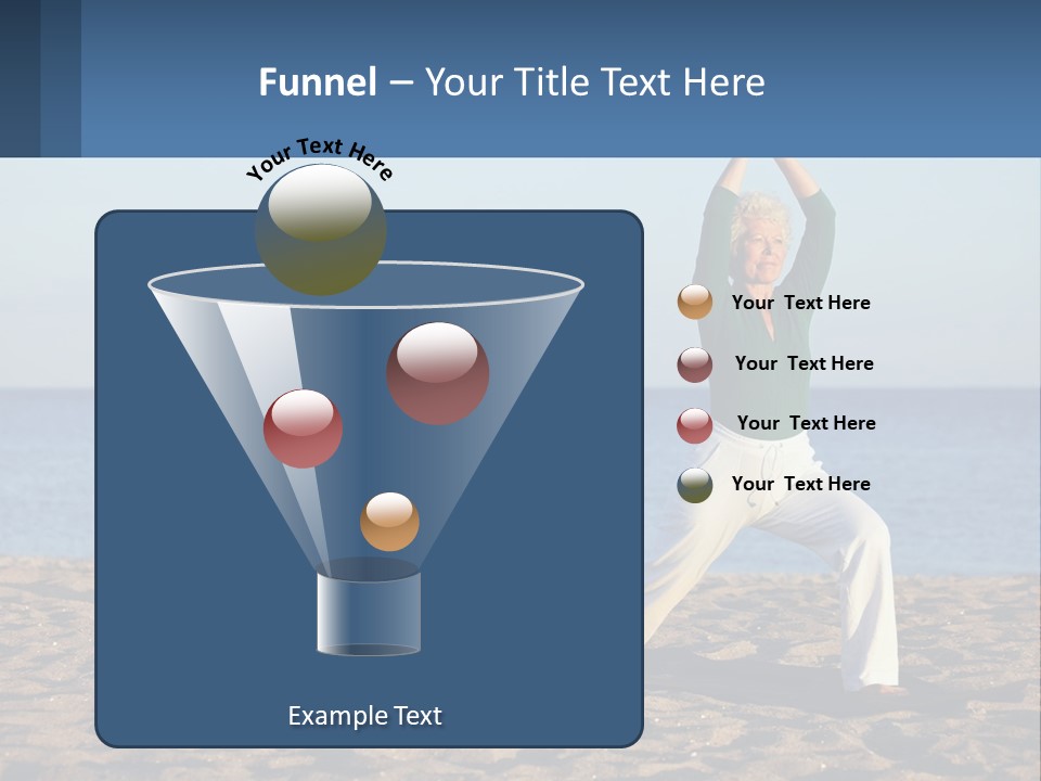 Caucasian Retirement Single PowerPoint Template