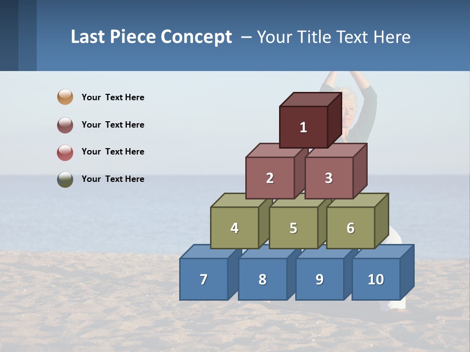 Caucasian Retirement Single PowerPoint Template