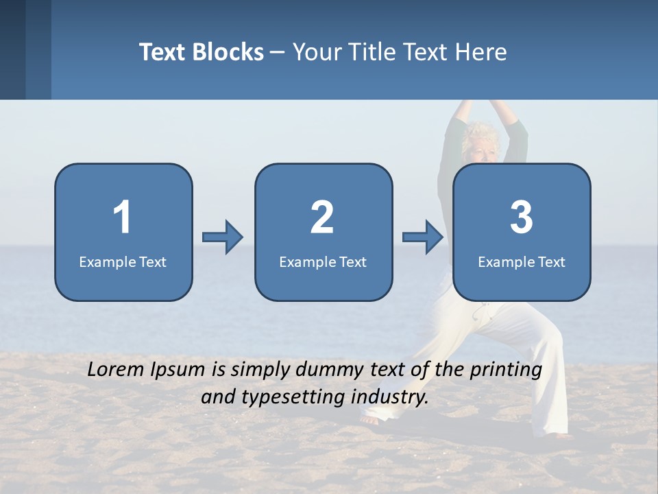 Caucasian Retirement Single PowerPoint Template