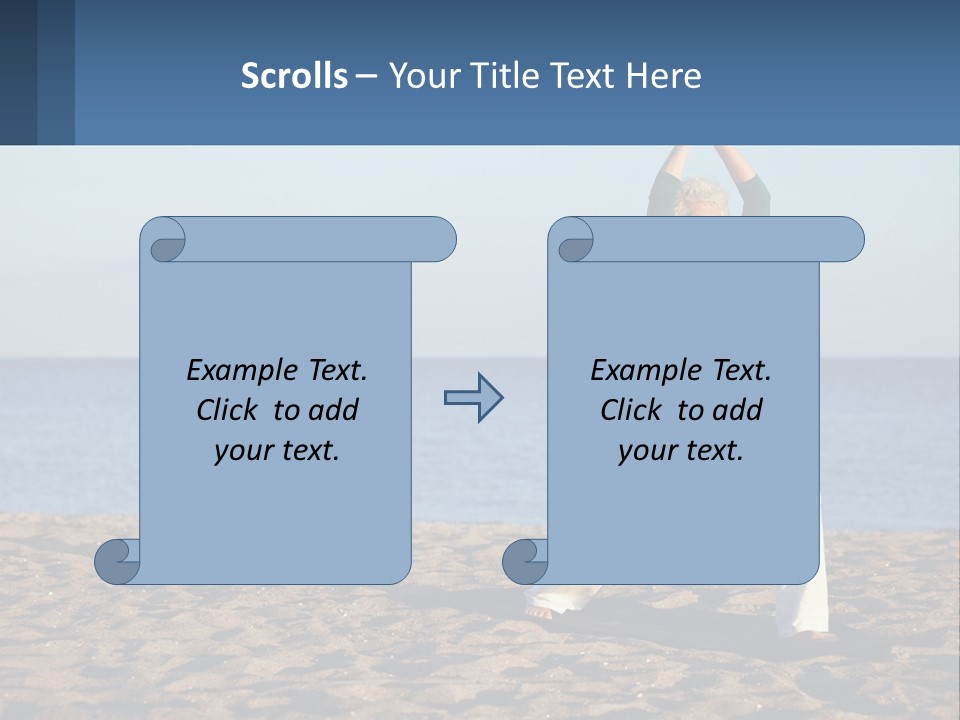 Caucasian Retirement Single PowerPoint Template