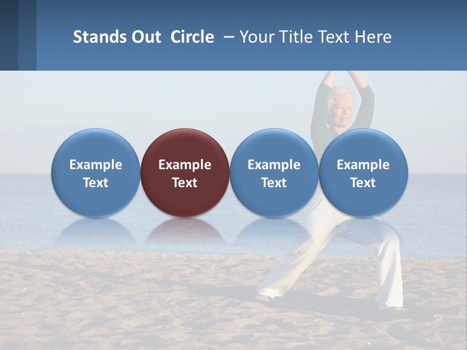 Caucasian Retirement Single PowerPoint Template