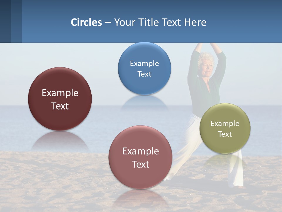 Caucasian Retirement Single PowerPoint Template