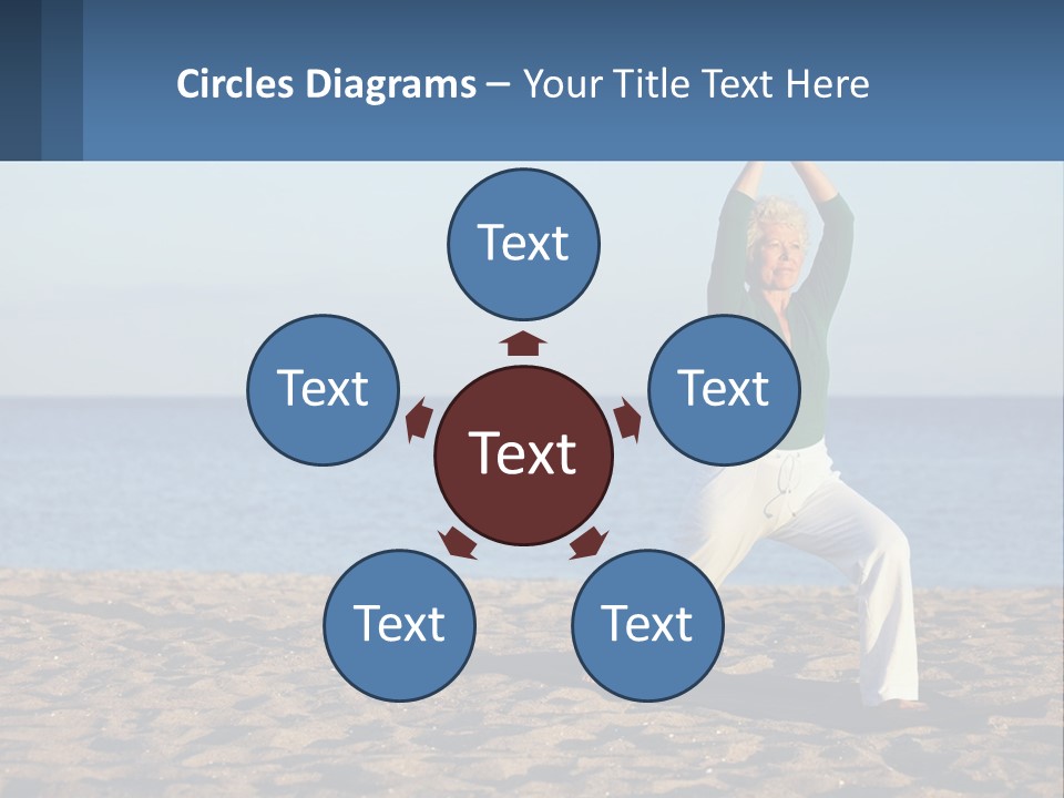 Caucasian Retirement Single PowerPoint Template