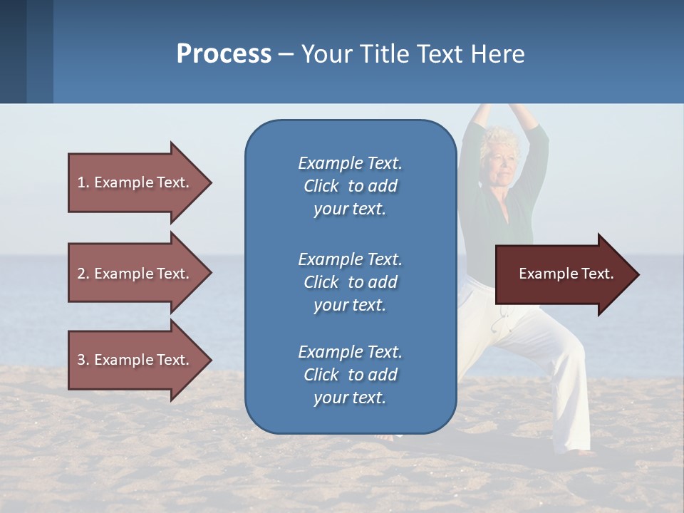 Caucasian Retirement Single PowerPoint Template