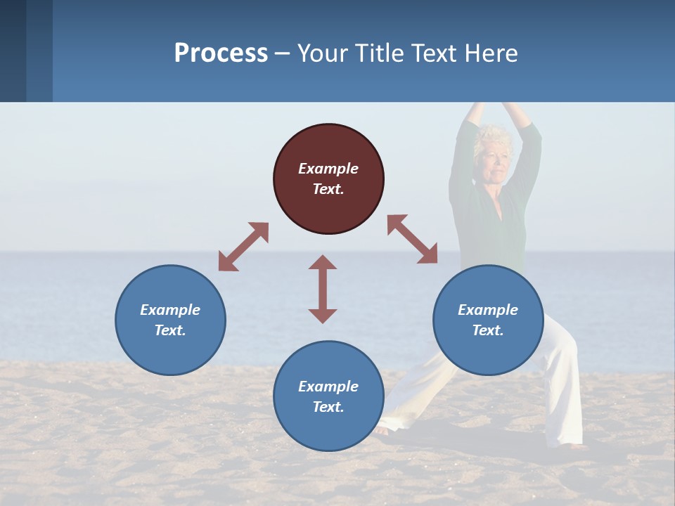 Caucasian Retirement Single PowerPoint Template