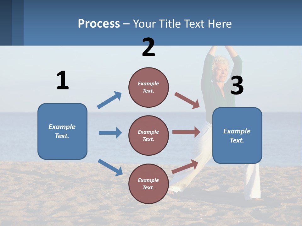 Caucasian Retirement Single PowerPoint Template