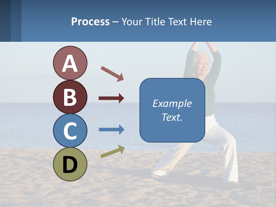 Caucasian Retirement Single PowerPoint Template