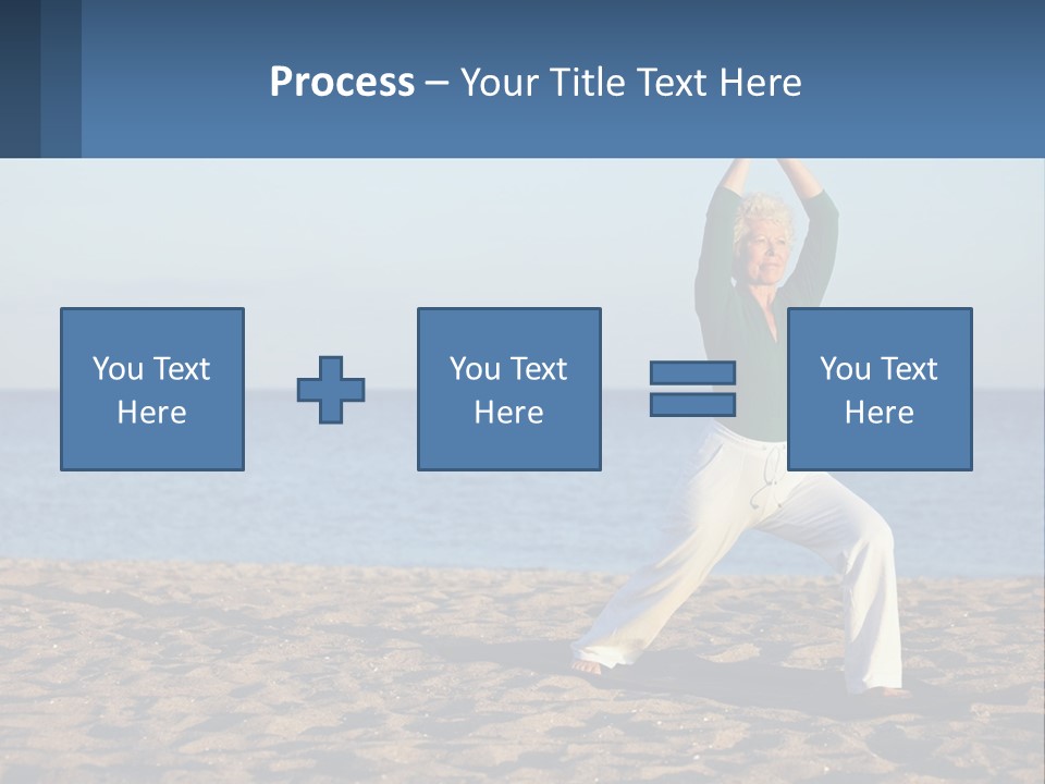 Caucasian Retirement Single PowerPoint Template