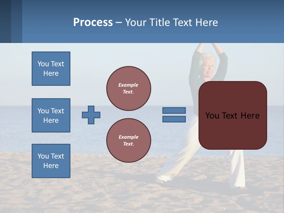 Caucasian Retirement Single PowerPoint Template