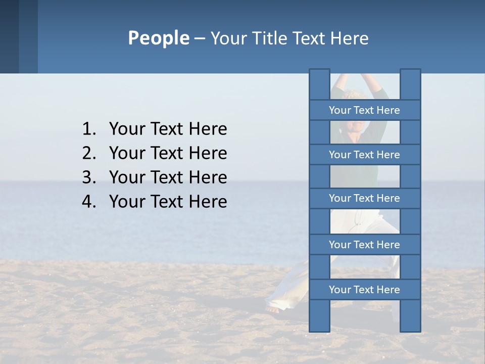 Caucasian Retirement Single PowerPoint Template