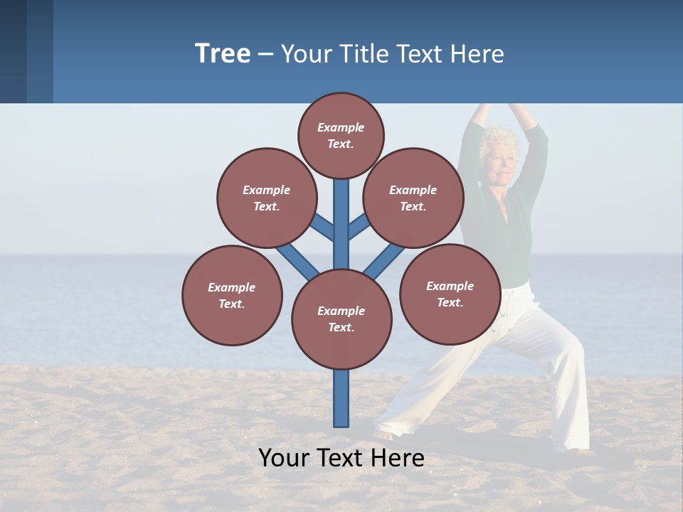 Caucasian Retirement Single PowerPoint Template