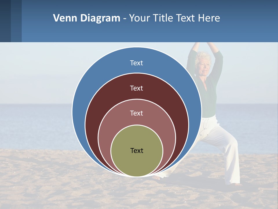 Caucasian Retirement Single PowerPoint Template