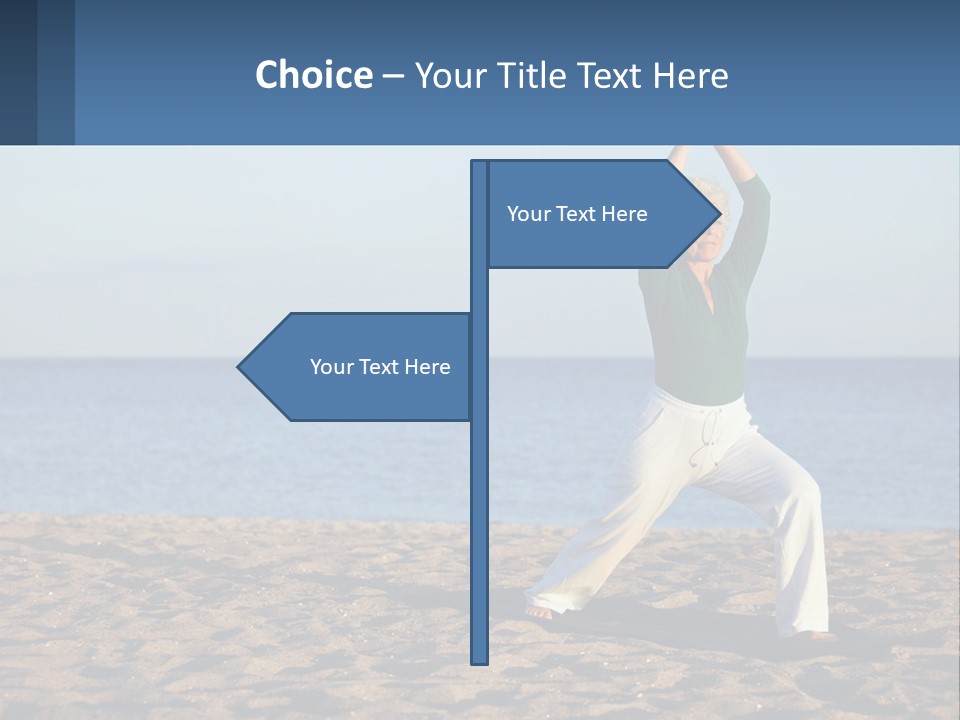 Caucasian Retirement Single PowerPoint Template