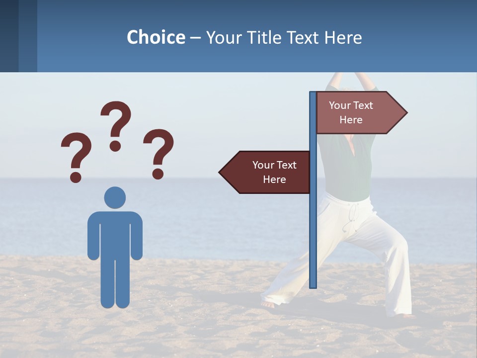 Caucasian Retirement Single PowerPoint Template