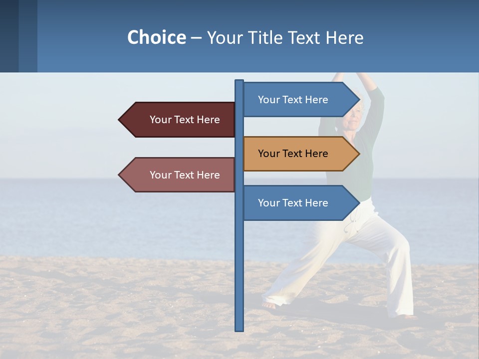 Caucasian Retirement Single PowerPoint Template