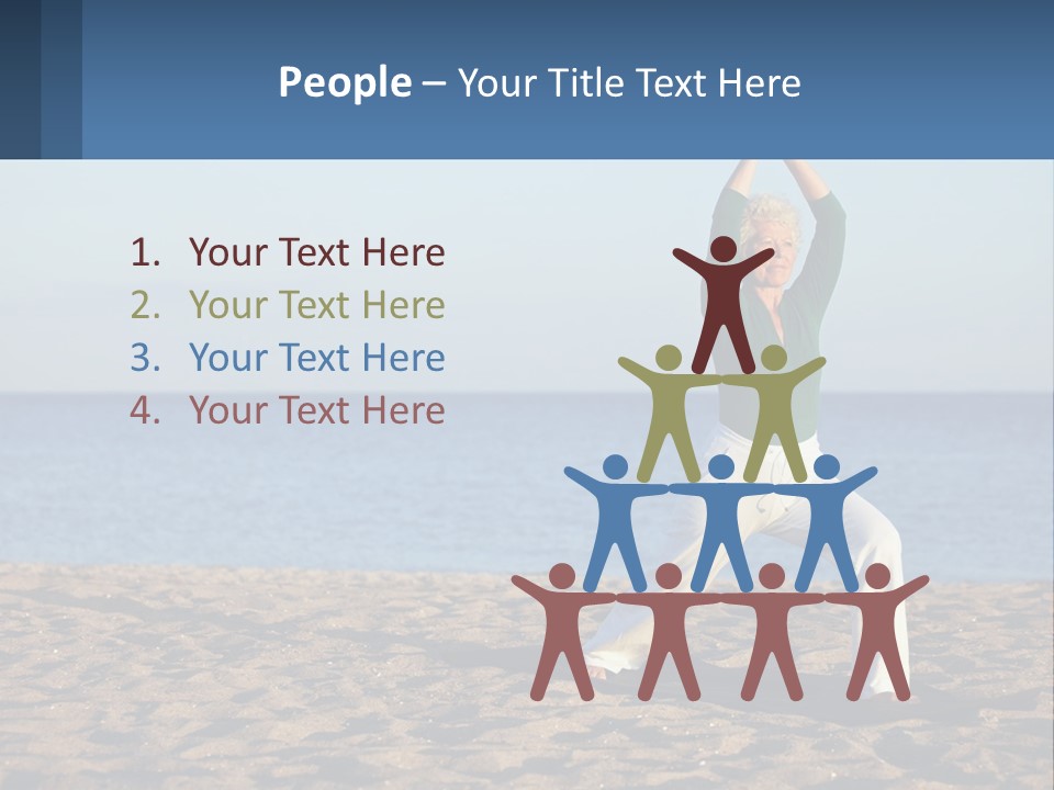 Caucasian Retirement Single PowerPoint Template