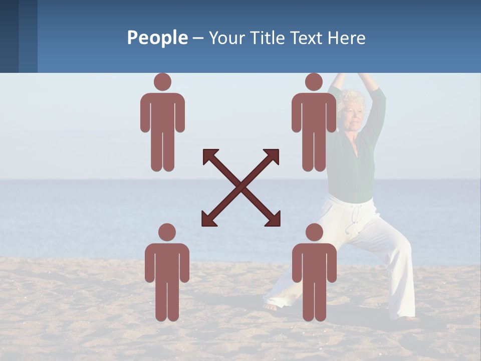 Caucasian Retirement Single PowerPoint Template