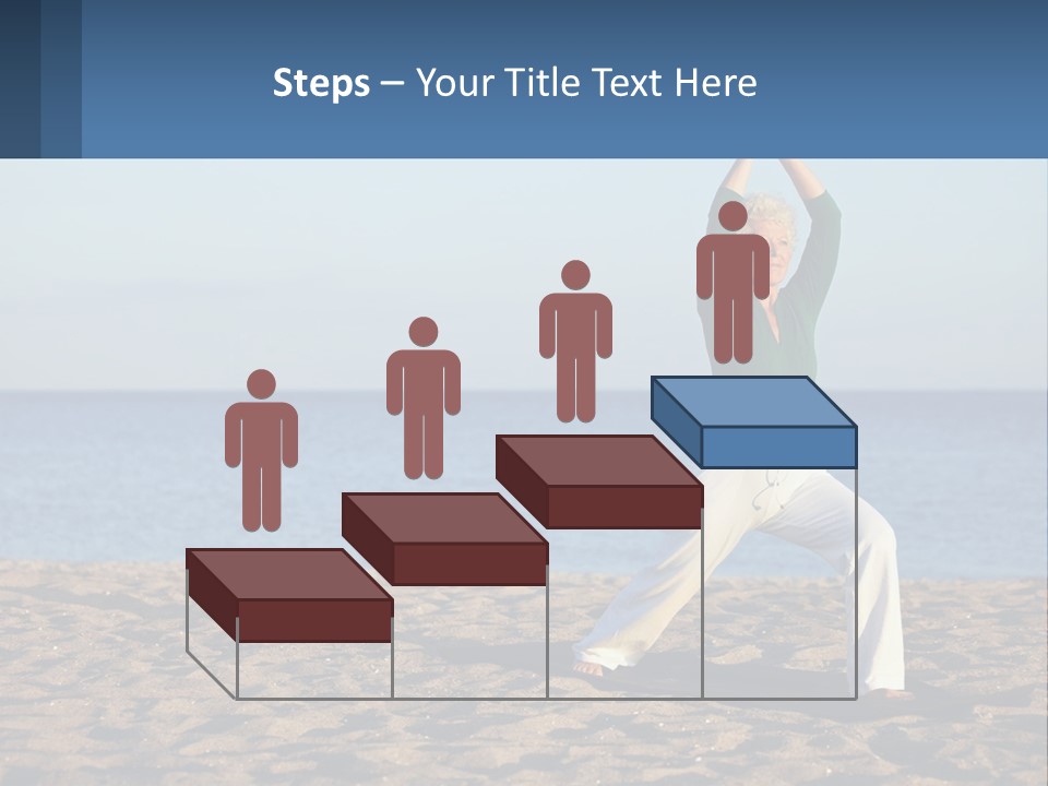 Caucasian Retirement Single PowerPoint Template