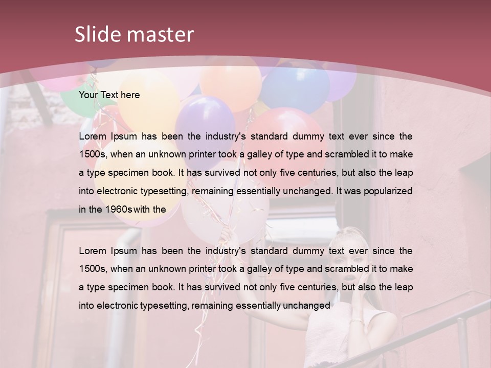 Older Woman Coastal PowerPoint Template