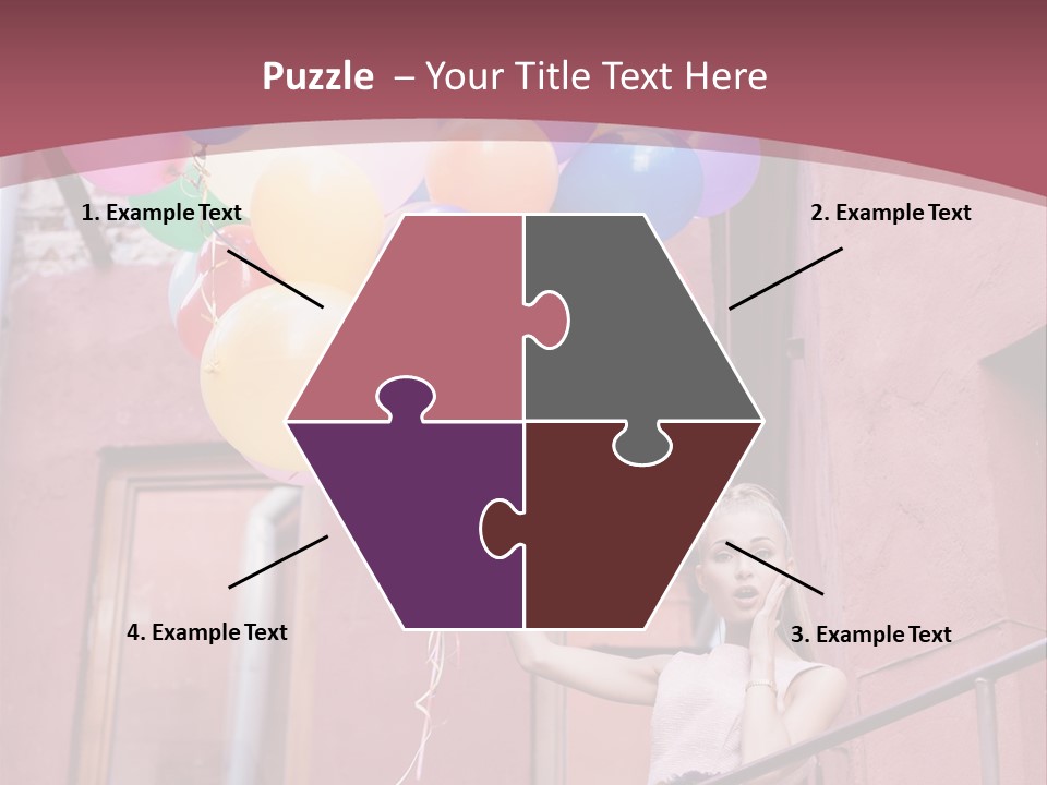 Older Woman Coastal PowerPoint Template