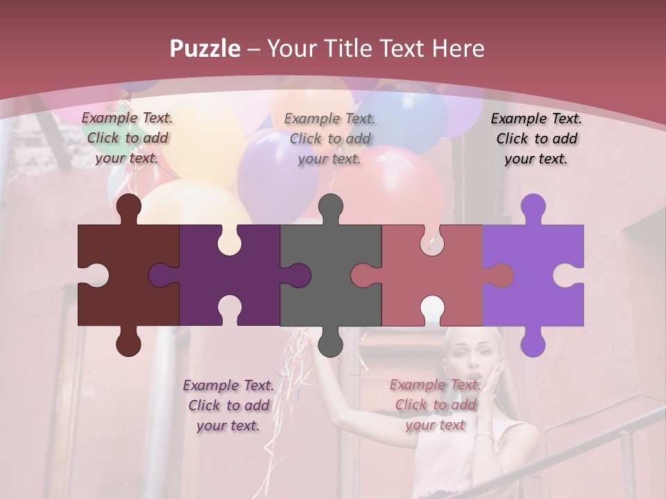 Older Woman Coastal PowerPoint Template