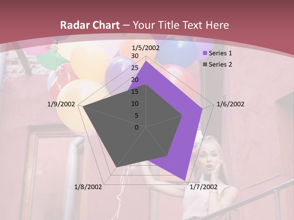 Older Woman Coastal PowerPoint Template