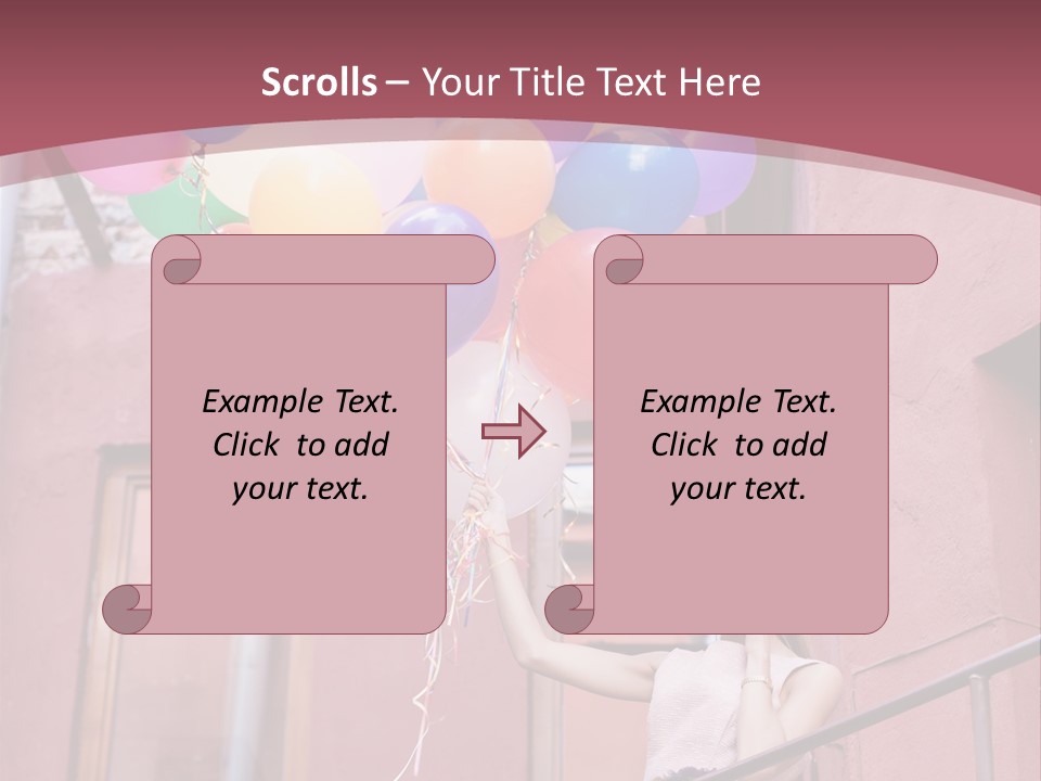 Older Woman Coastal PowerPoint Template