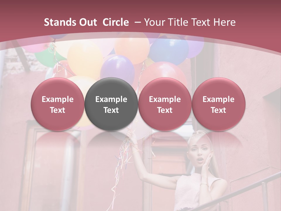 Older Woman Coastal PowerPoint Template