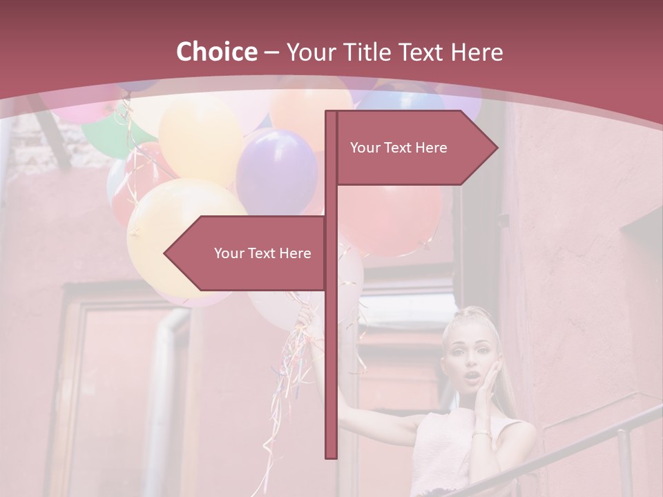 Older Woman Coastal PowerPoint Template