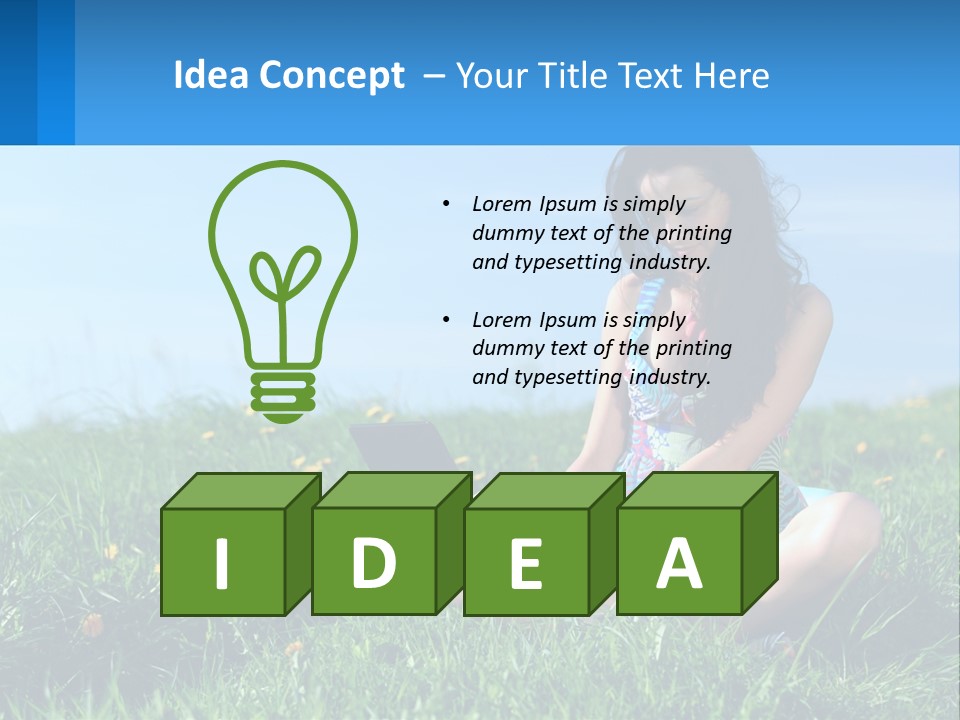 Calm Peaceful Coast PowerPoint Template