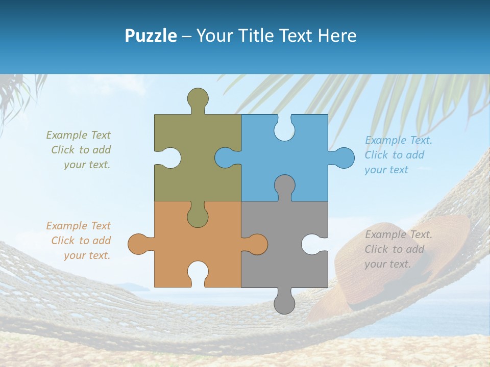 Sea Caucasian Senior PowerPoint Template