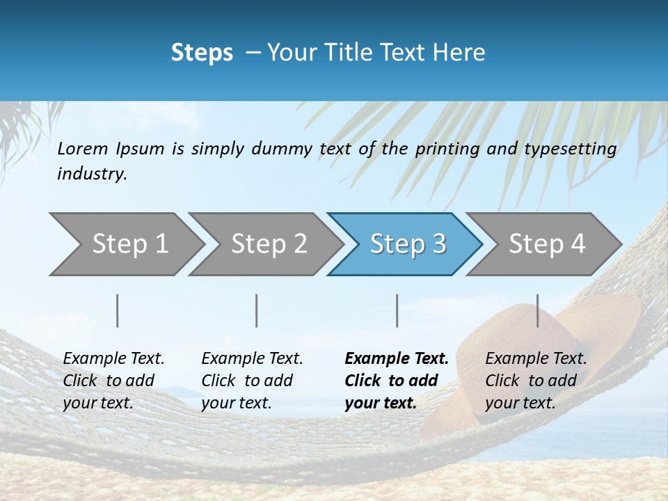 Sea Caucasian Senior PowerPoint Template