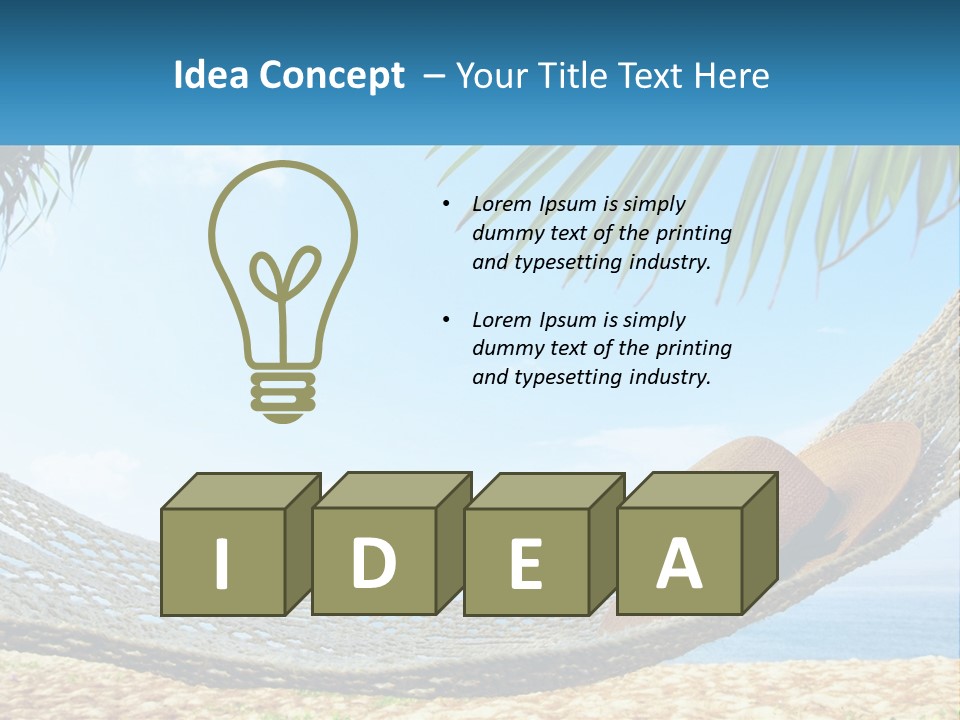 Sea Caucasian Senior PowerPoint Template