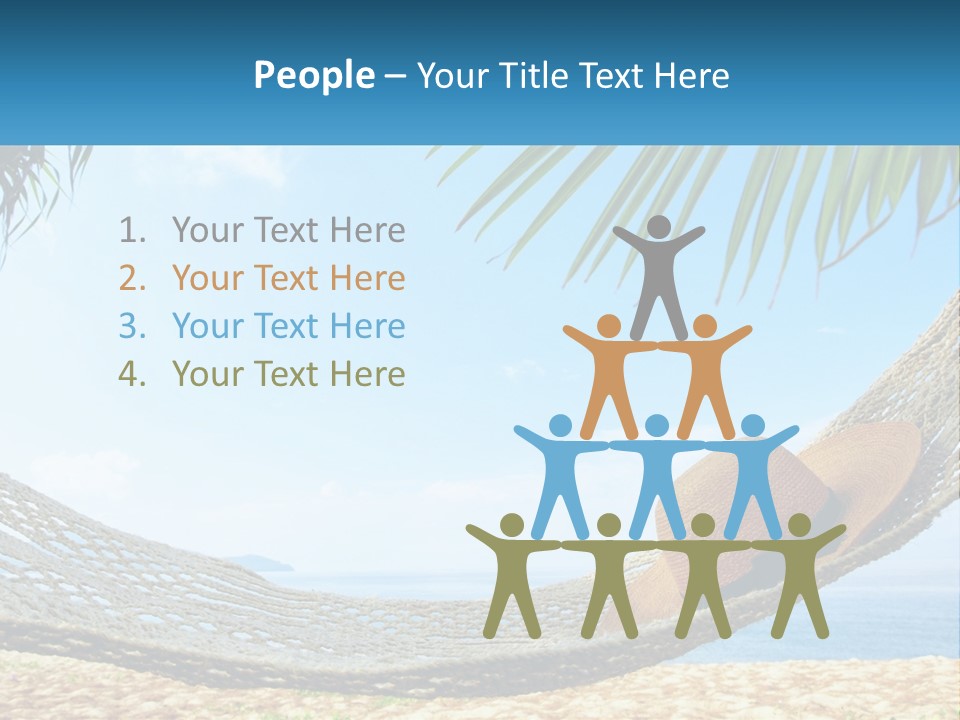 Sea Caucasian Senior PowerPoint Template