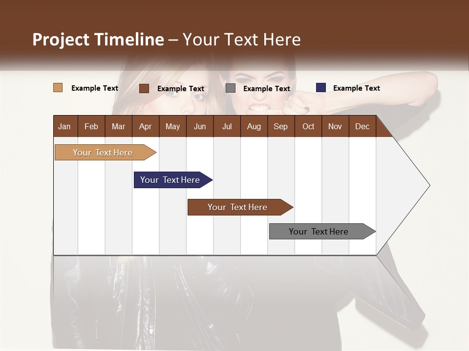 Caucasian Calm Coastal PowerPoint Template
