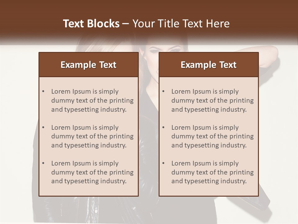 Caucasian Calm Coastal PowerPoint Template