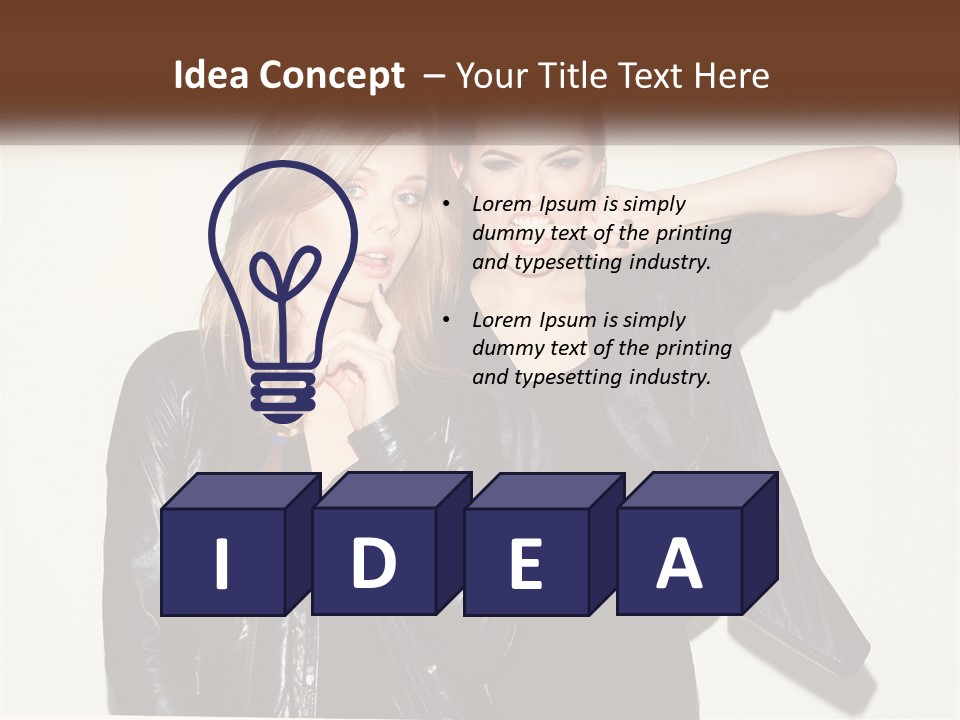 Caucasian Calm Coastal PowerPoint Template